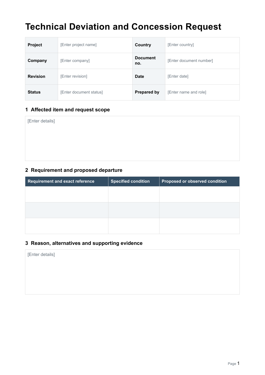 First page