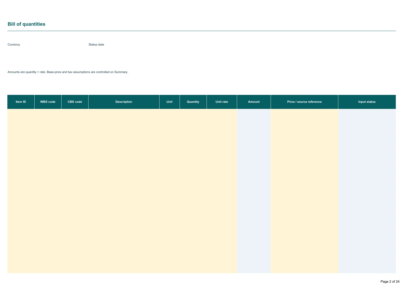 Cost Control Toolkit · Document preview