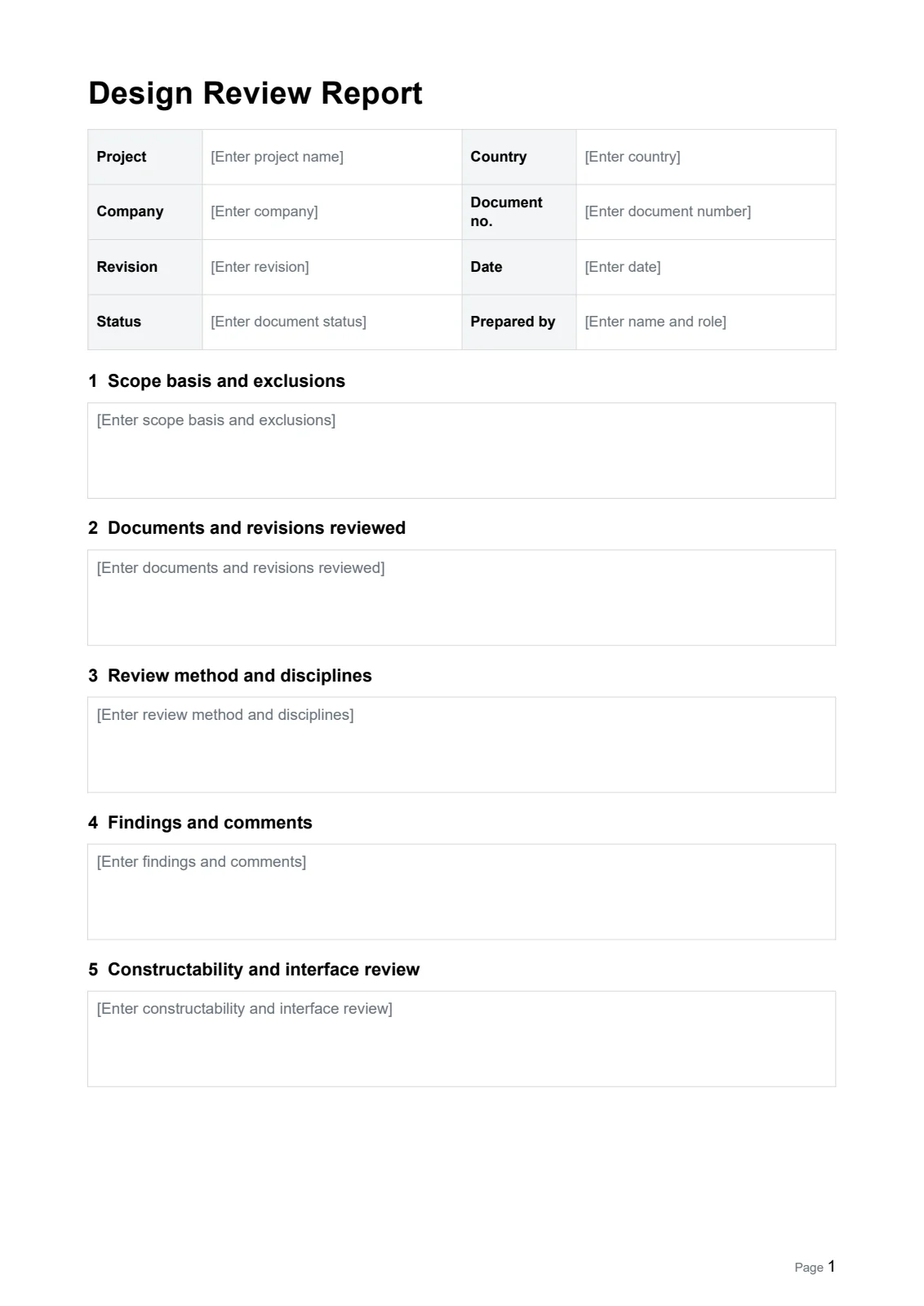 Design Review Report · Document preview